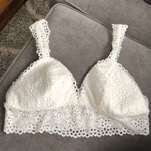 American Eagle white padded bralette